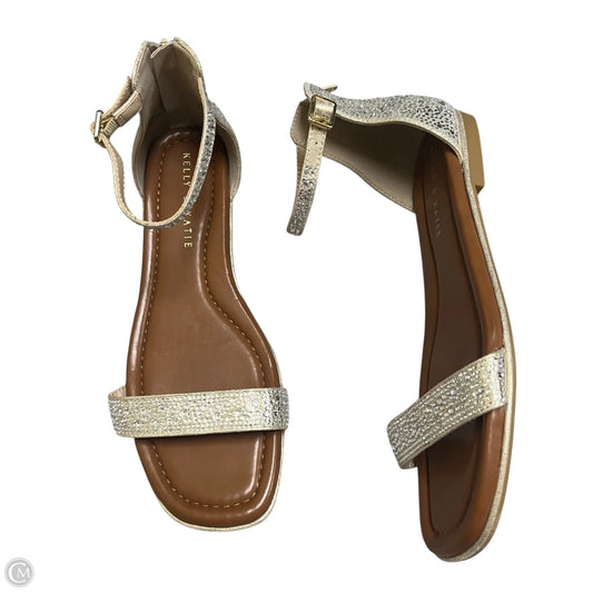Sandals Flats By Kelly And Katie In Gold, Size: 9