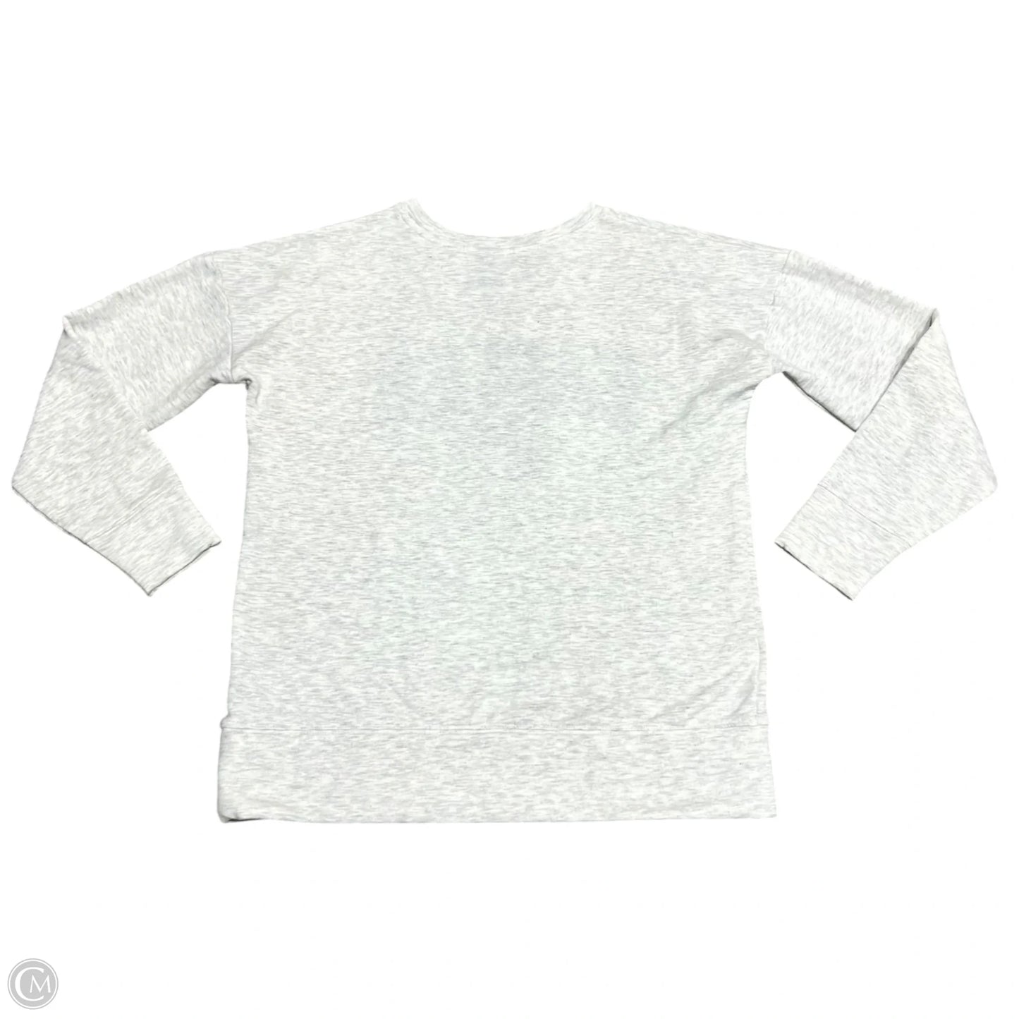 Athletic Sweatshirt Crewneck By Nfl In Green & Grey, Size: S