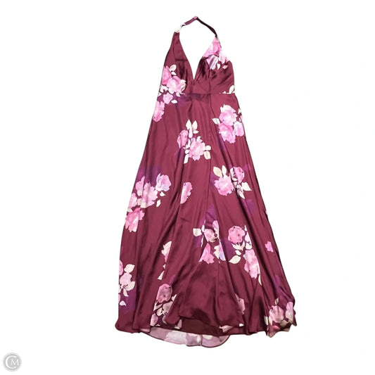 Dress Party Long By DB Studio In Purple & Red, Size: L