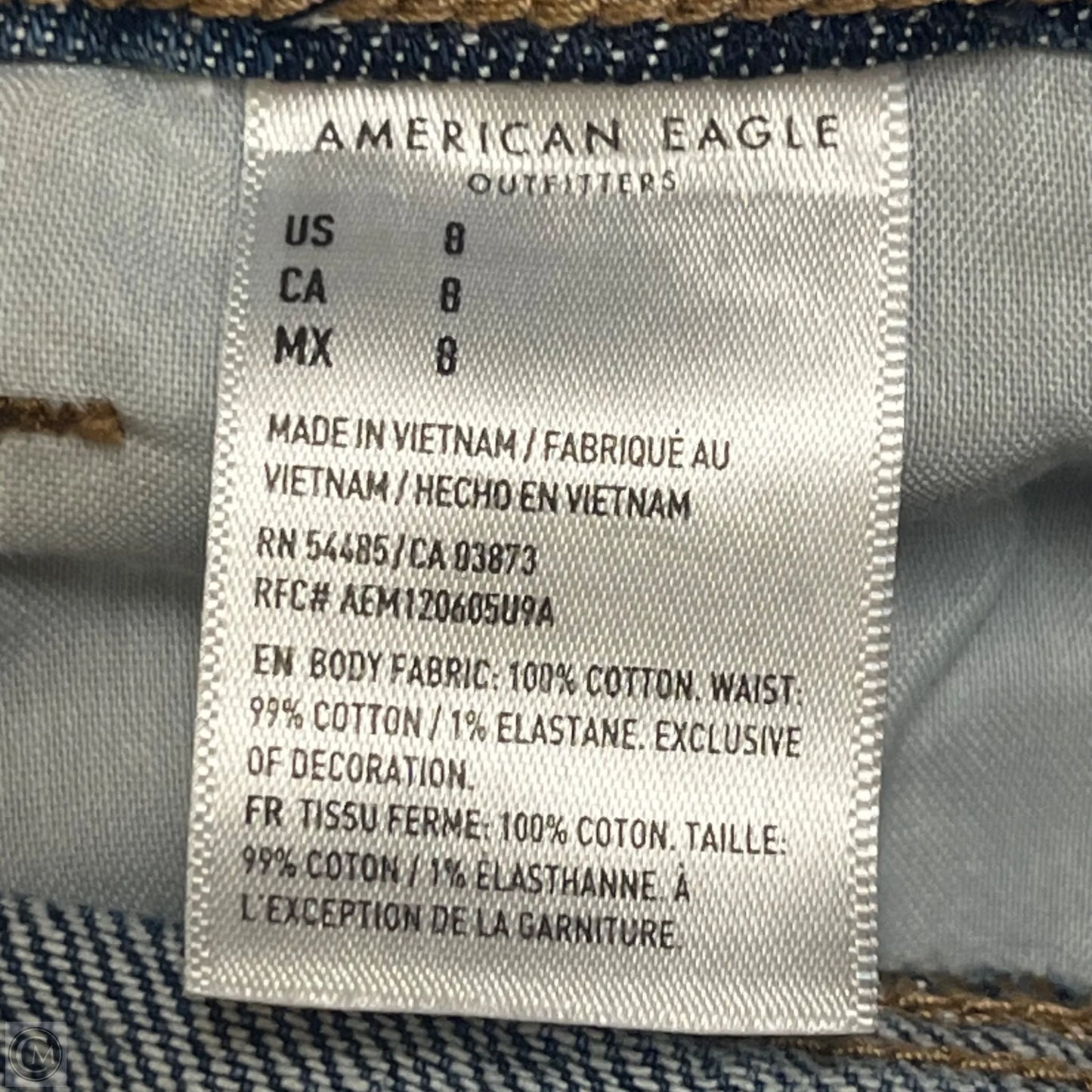 Shorts By American Eagle In Blue Denim, Size: 8