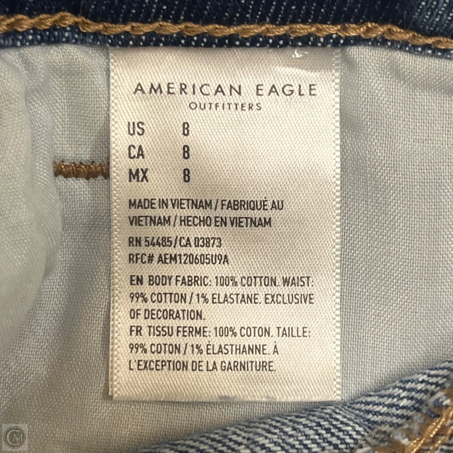 Shorts By American Eagle In Blue Denim, Size: 8