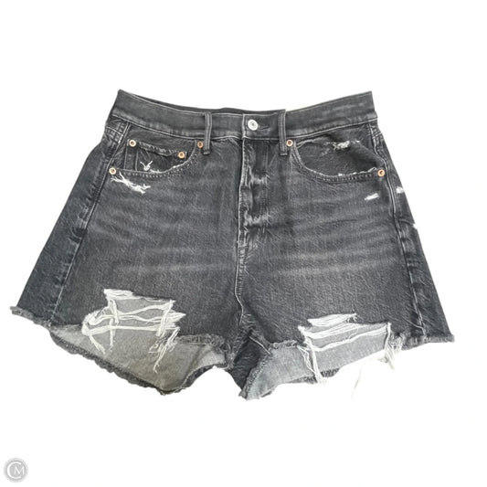 Shorts By American Eagle In Black Denim, Size: 8
