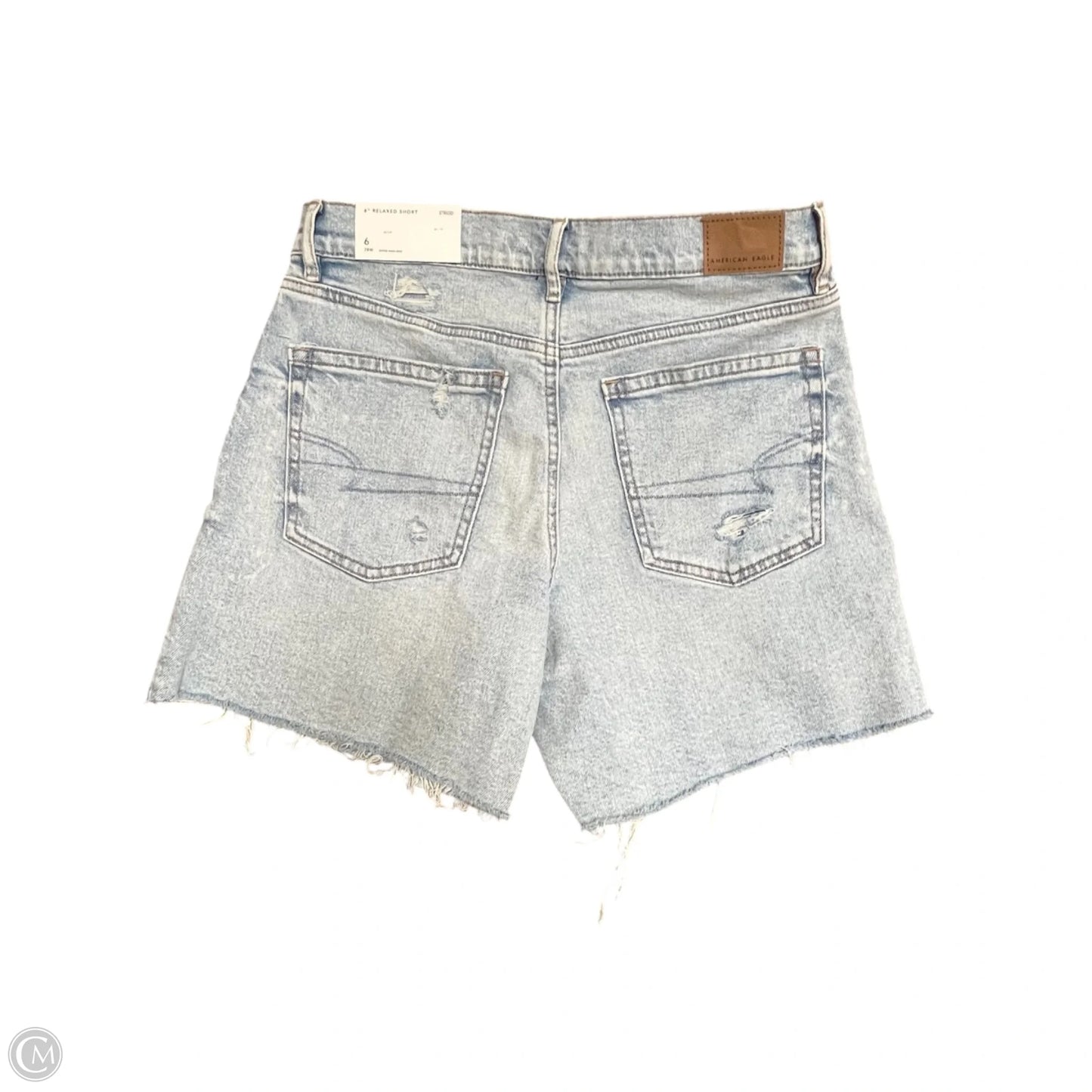 Shorts By American Eagle In Blue Denim, Size: 6
