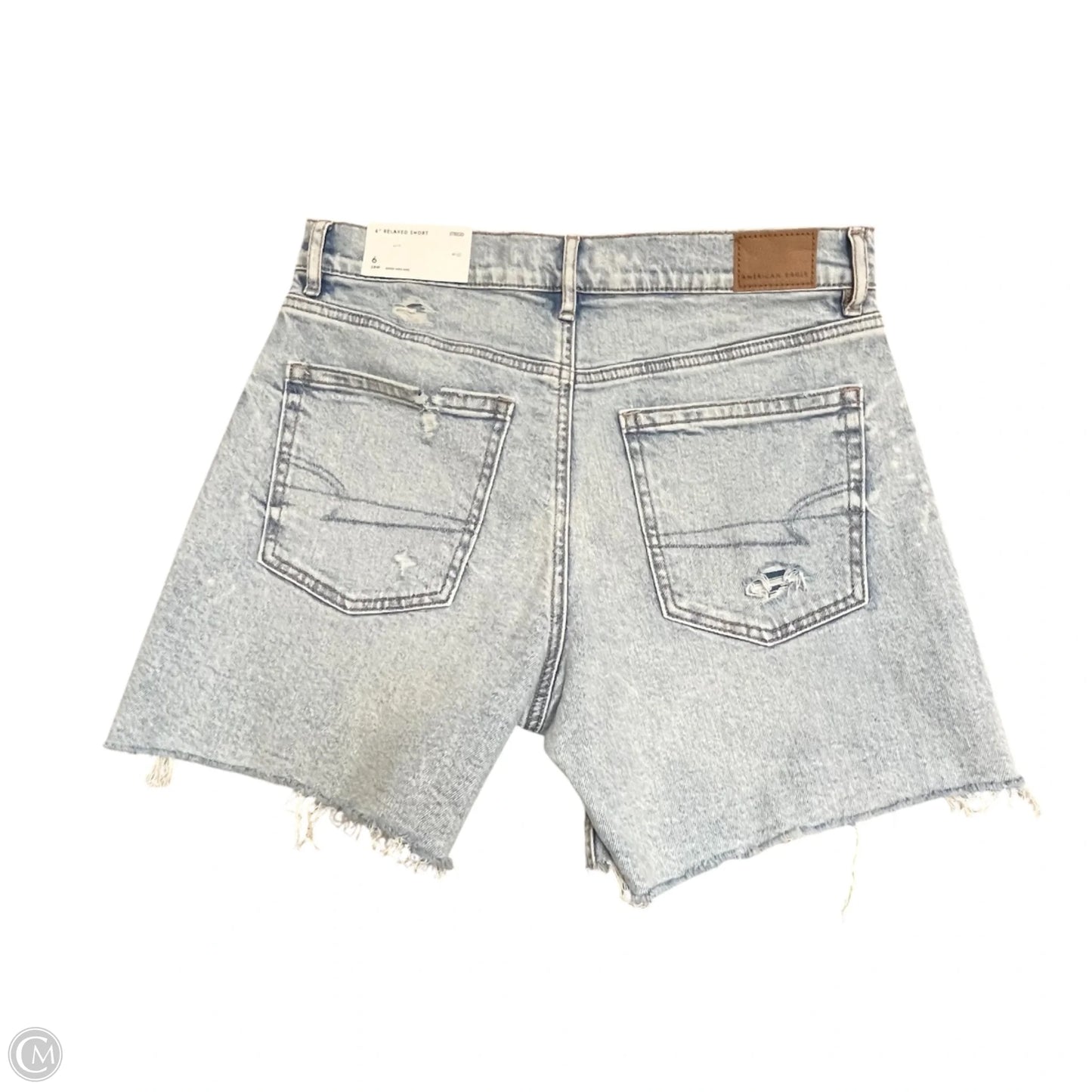 Shorts By American Eagle In Blue Denim, Size: 6