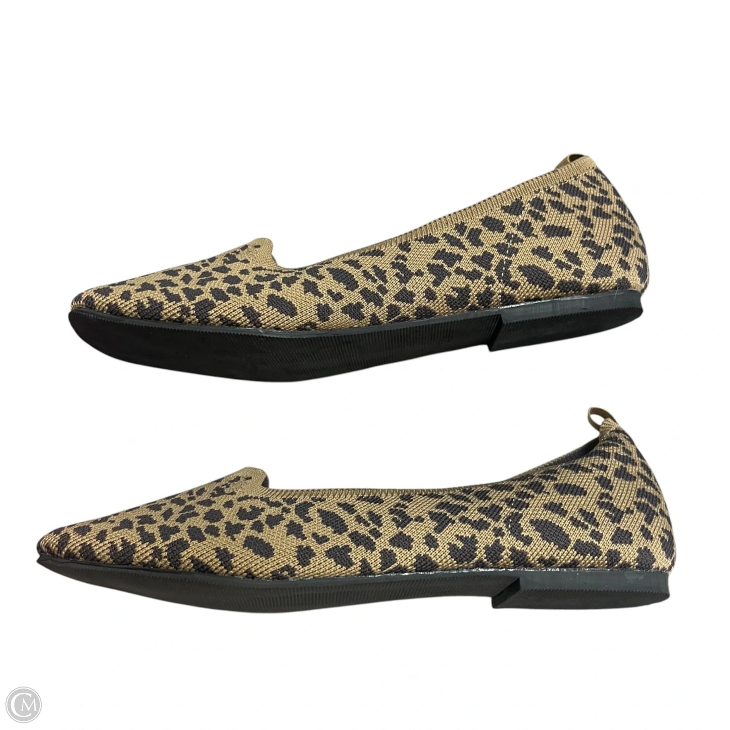 Shoes Flats In Leopard Print, Size: 9