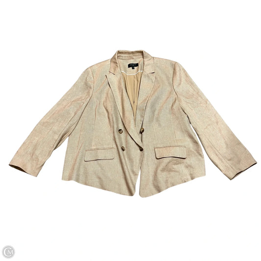 Blazer By Talbots In Tan, Size: 2x