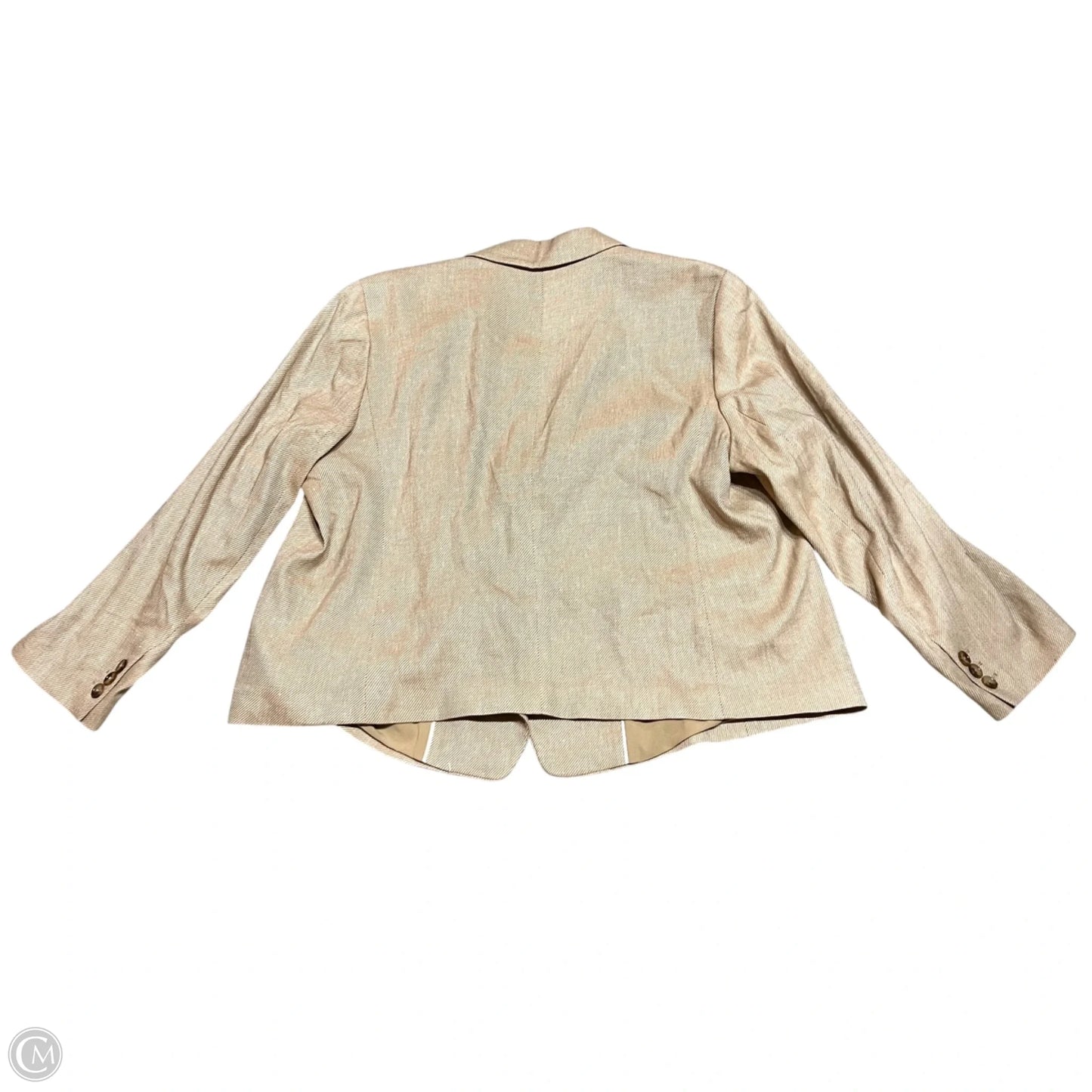 Blazer By Talbots In Tan, Size: 2x