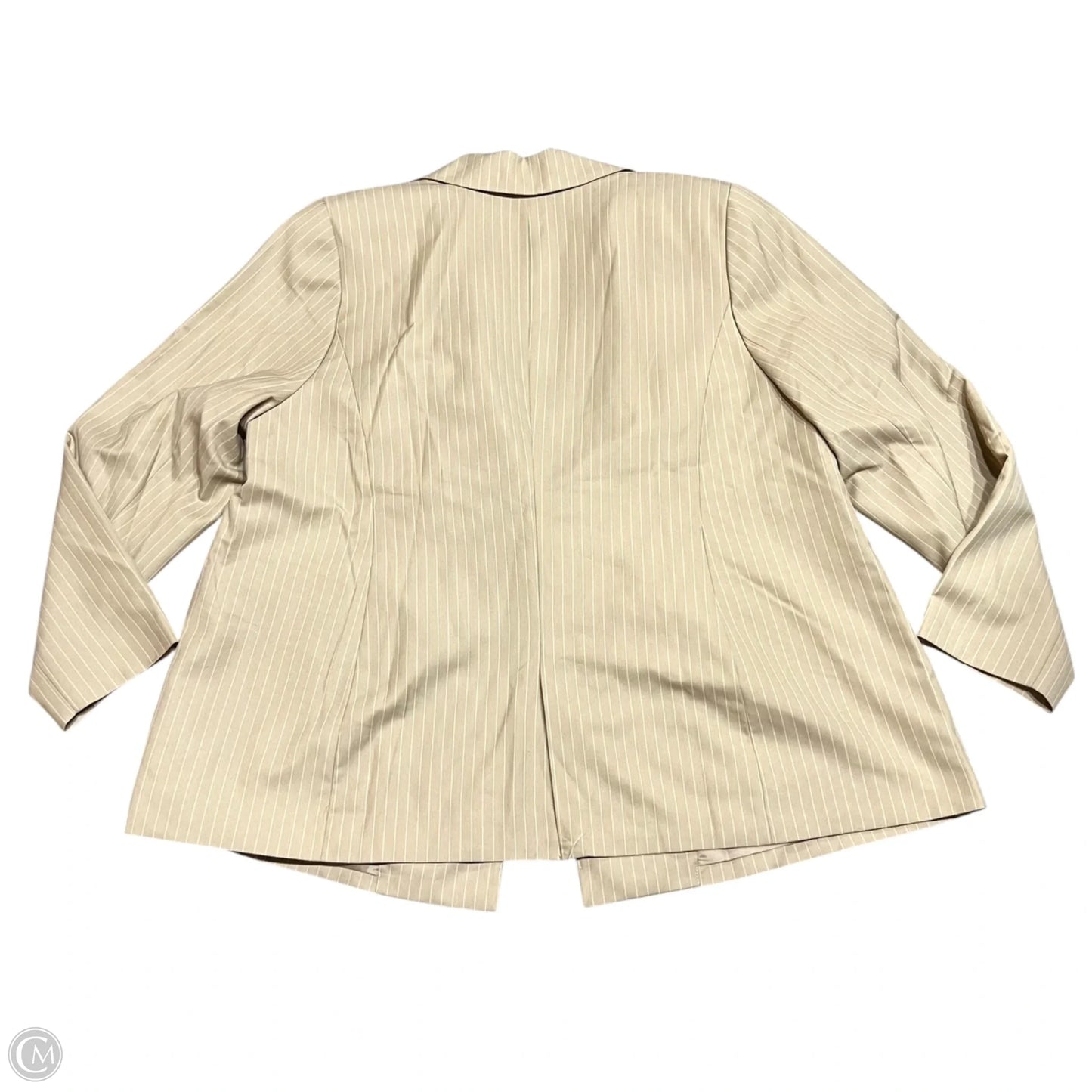 Blazer By Eloquii In Tan & White, Size: 2x