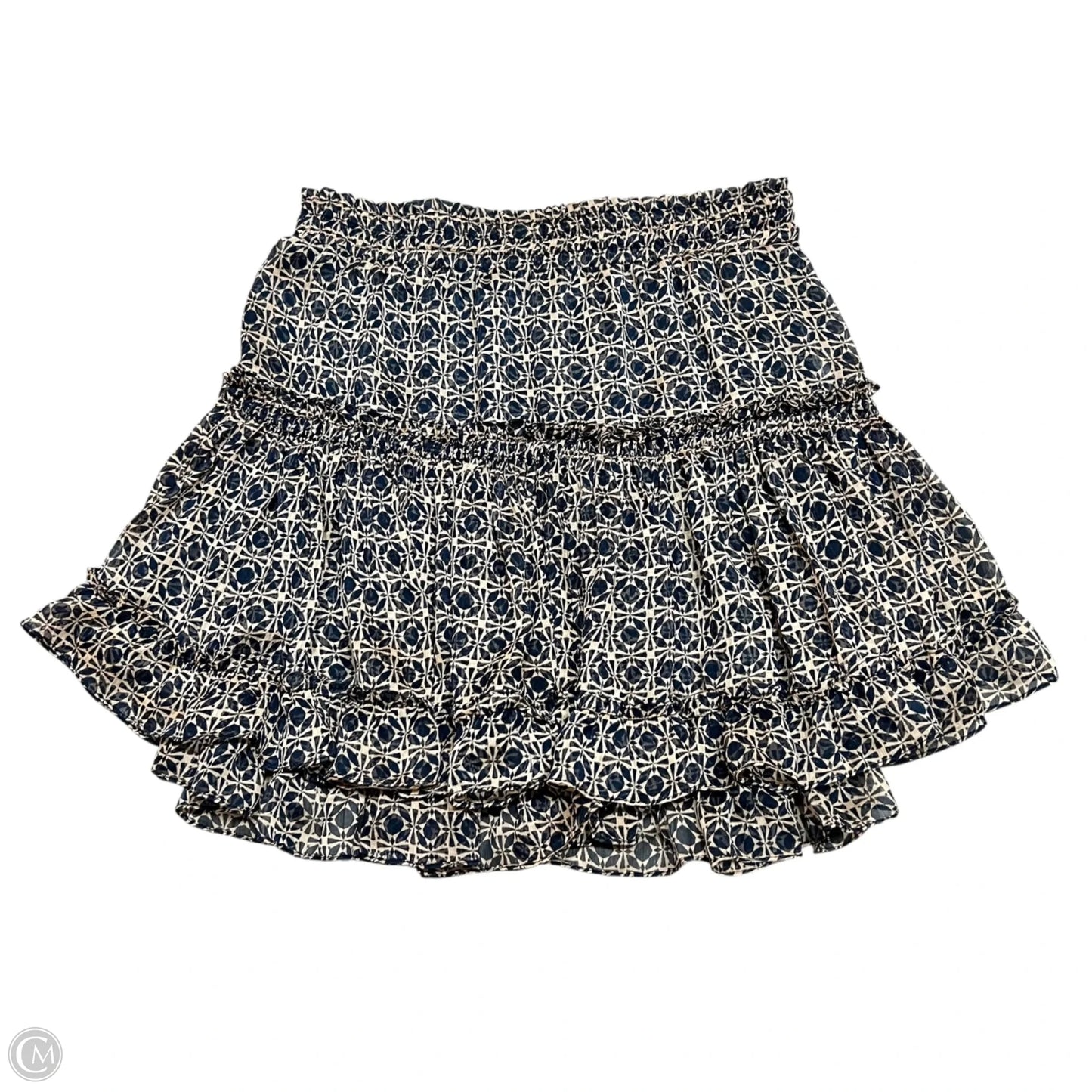 Skirt Designer By Misa In Blue & Tan, Size: 4