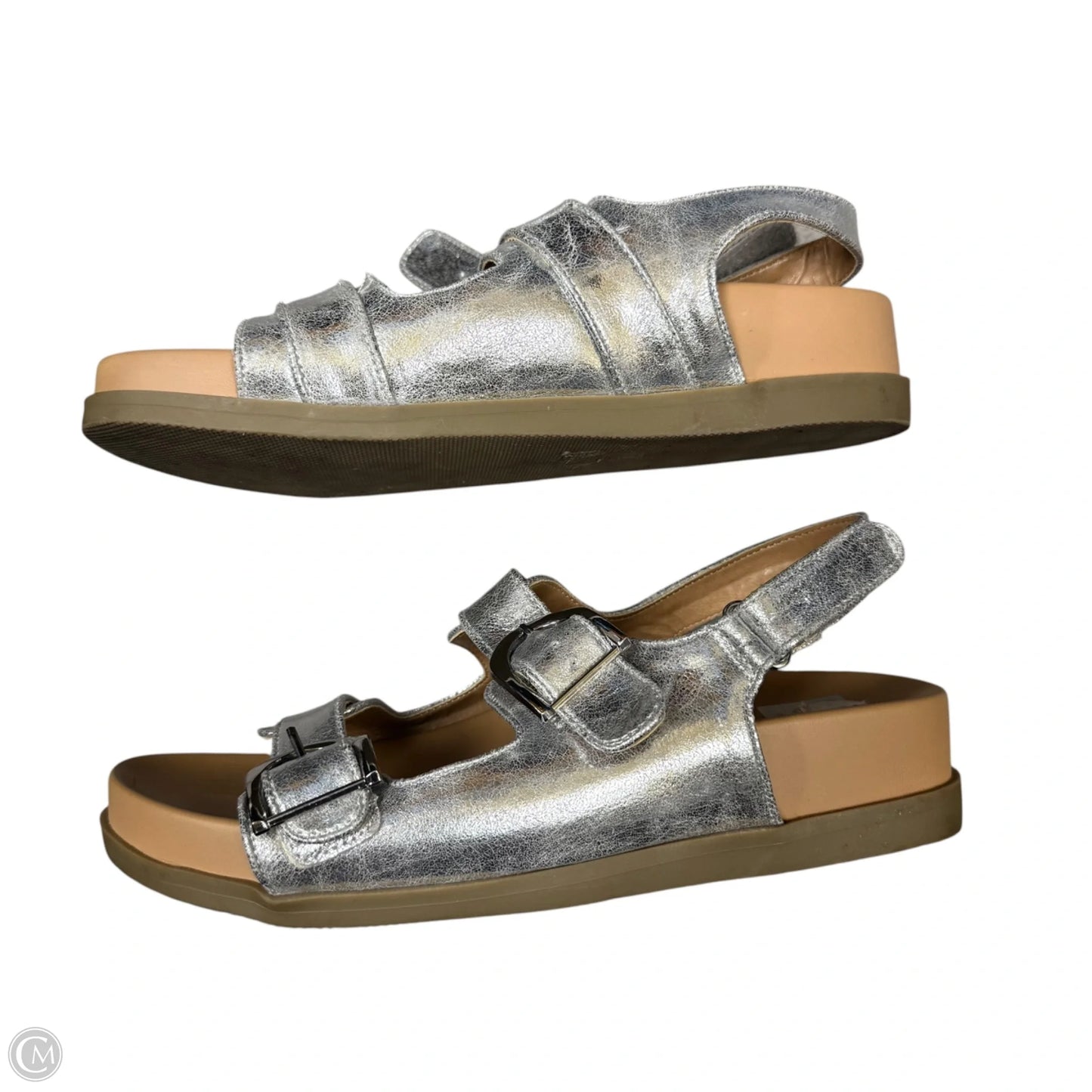 Sandals Flats By Dolce Vita In Silver, Size: 10