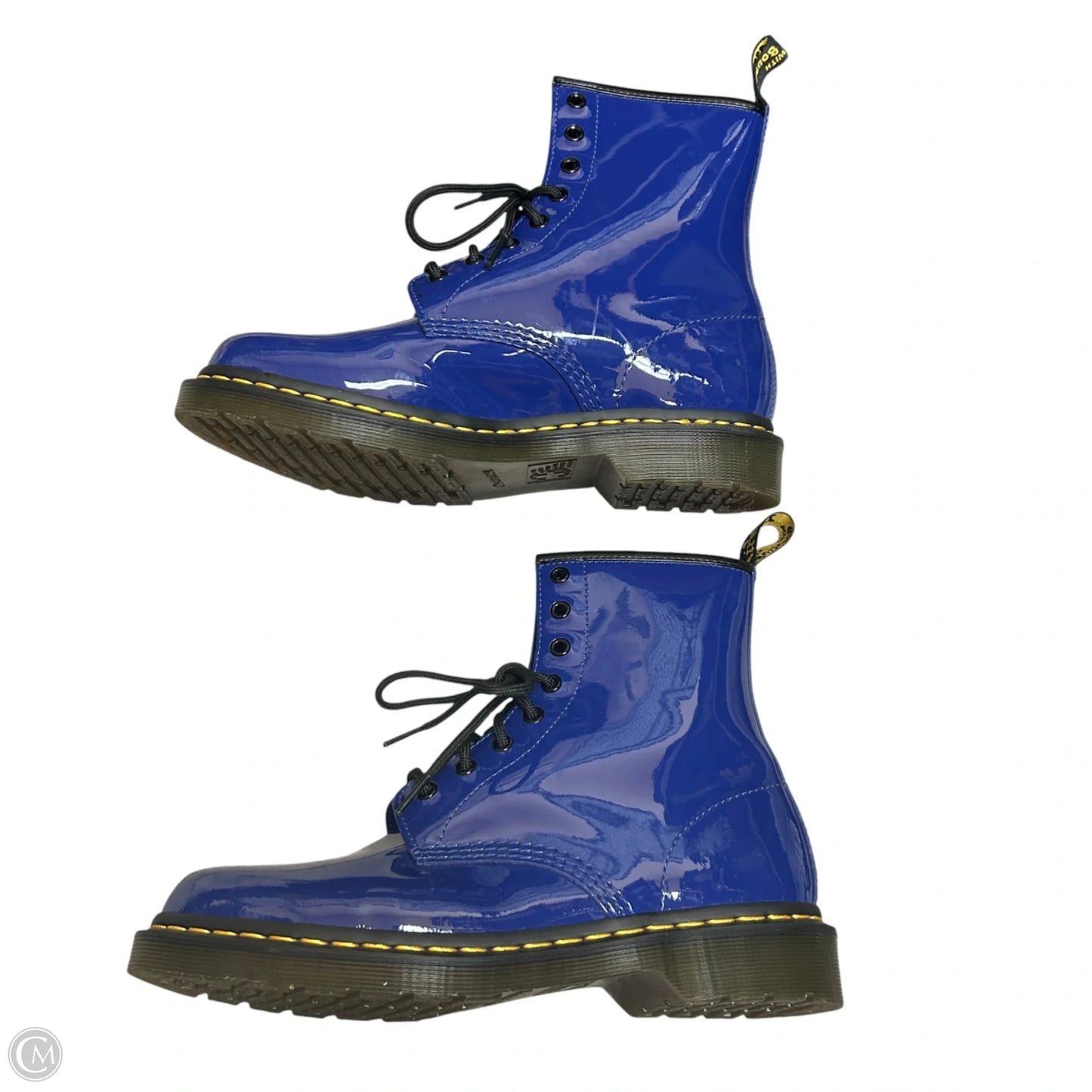 Boots Combat By Dr Martens In Blue, Size: 10