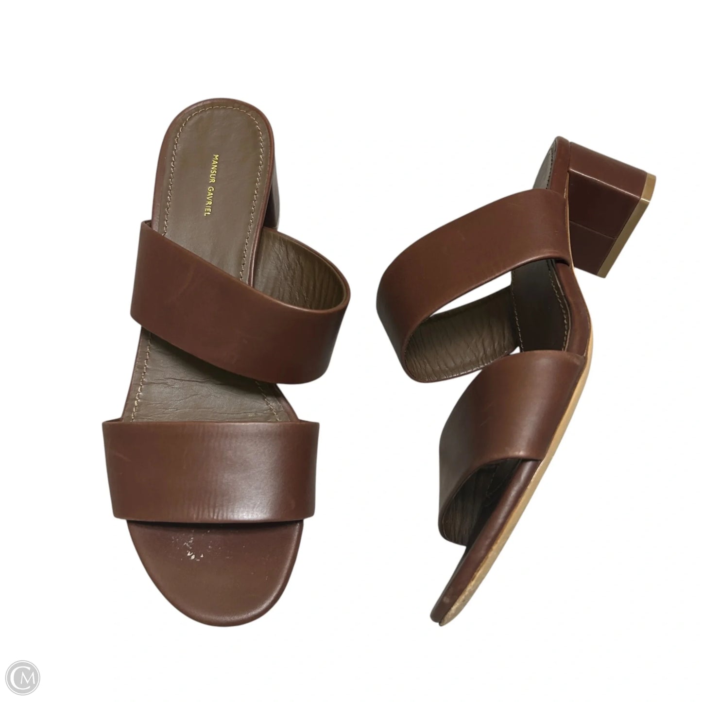 Sandals Designer By Mansur Gavriel In Brown, Size: 9.5