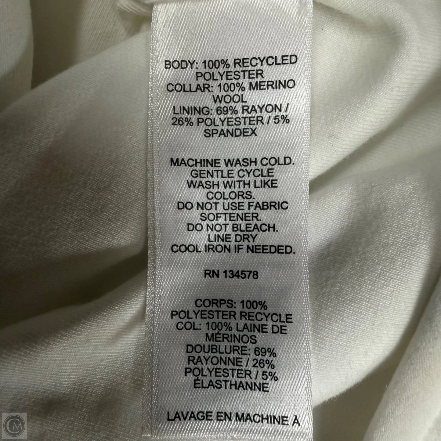 Sweatshirt Collar By Vineyard Vines In Blue & Cream, Size: L