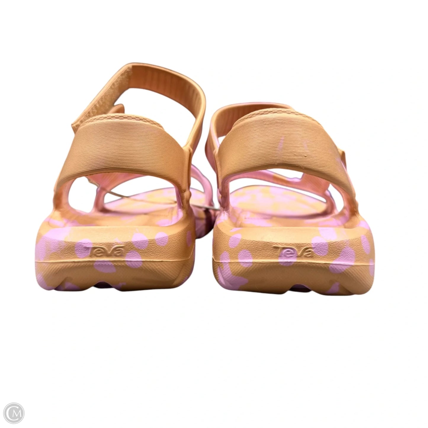 Sandals Flats By Teva In Orange & Pink, Size: 11