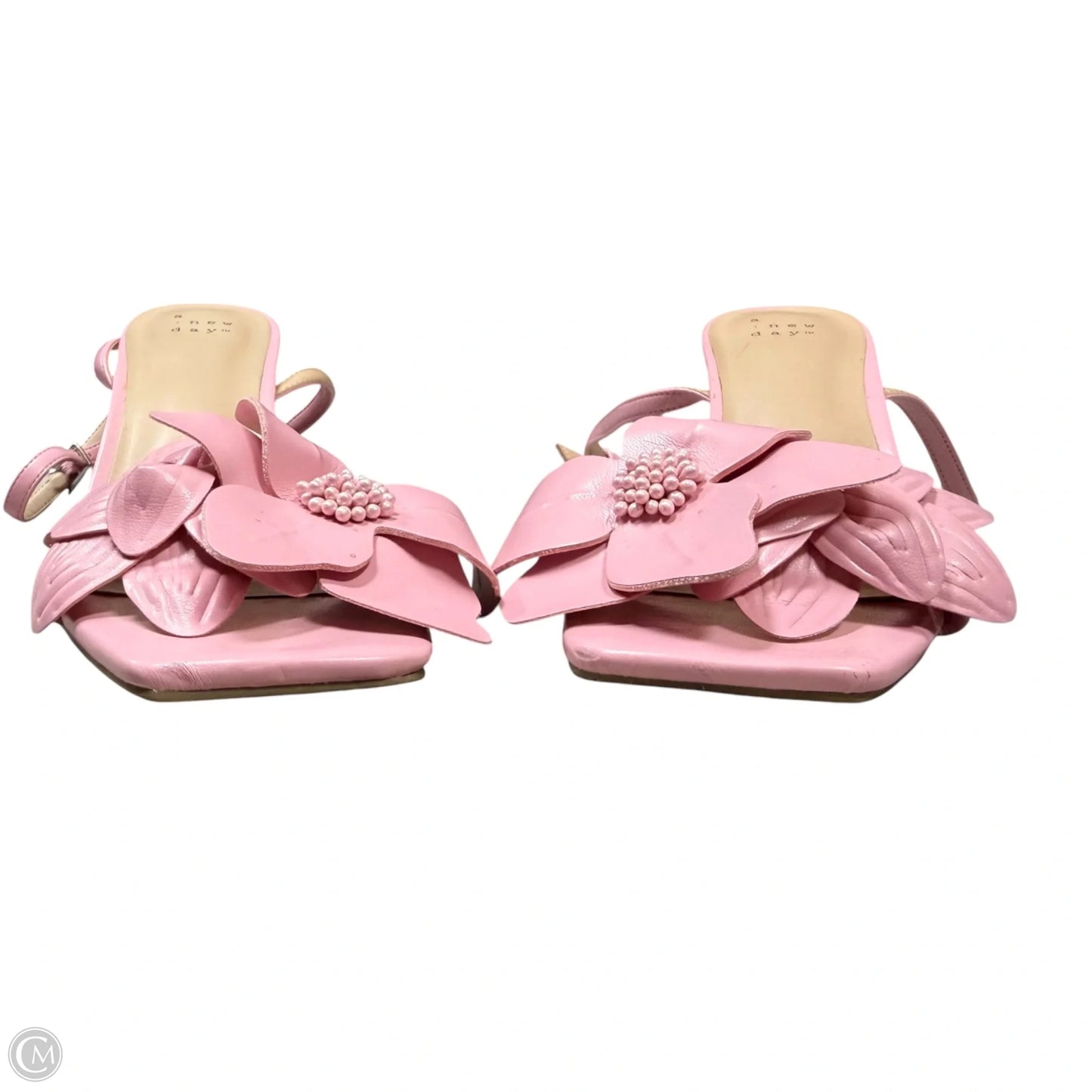 Sandals Heels Kitten By A New Day In Pink, Size: 6.5