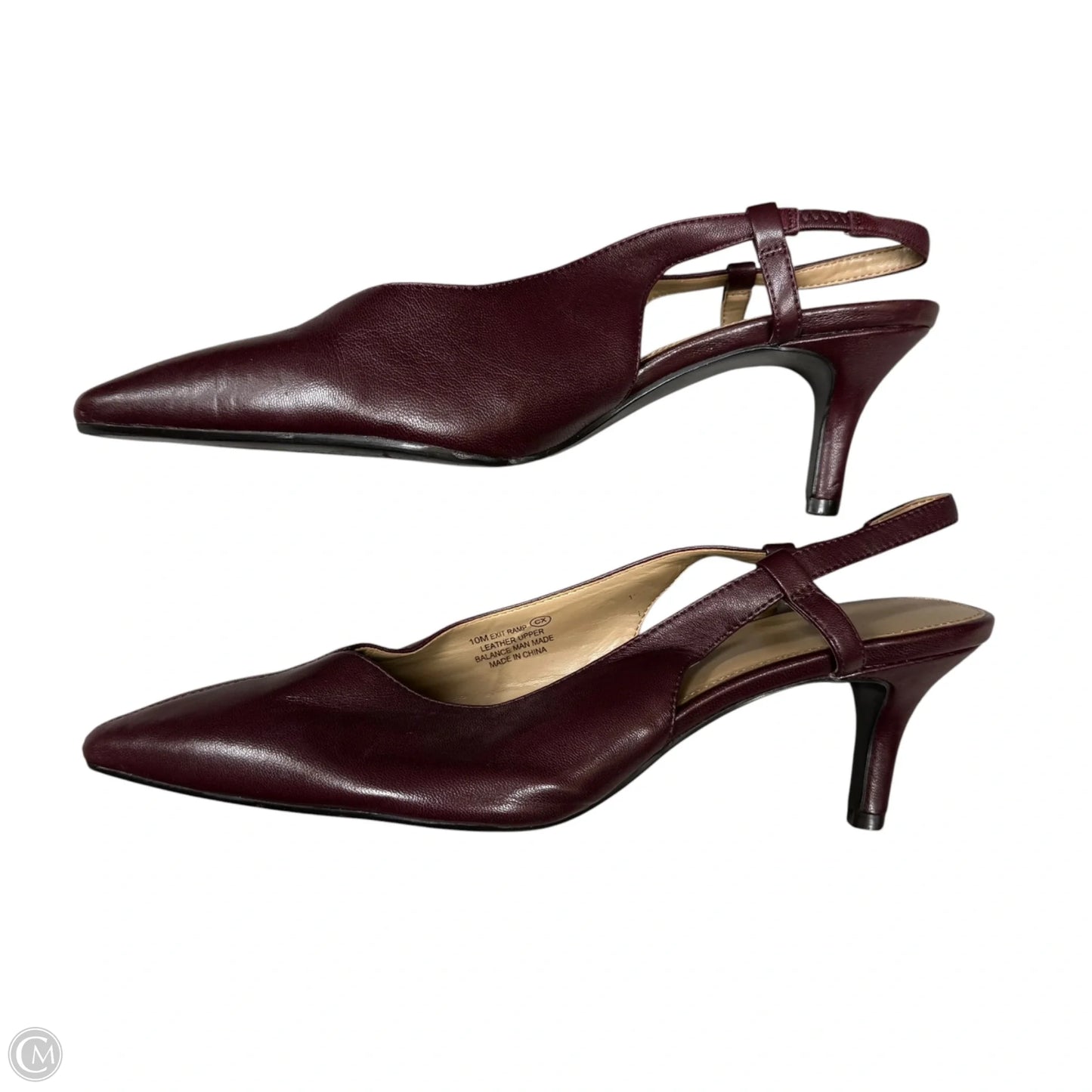 Shoes Heels Kitten By Aerosoles In Maroon, Size: 10