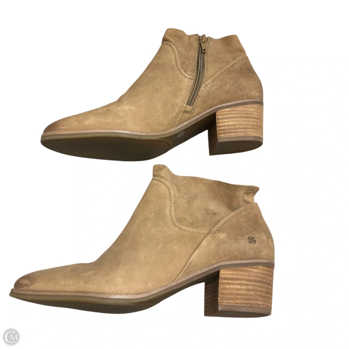 Boots Ankle Heels By Lucky Brand In Tan, Size: 9.5