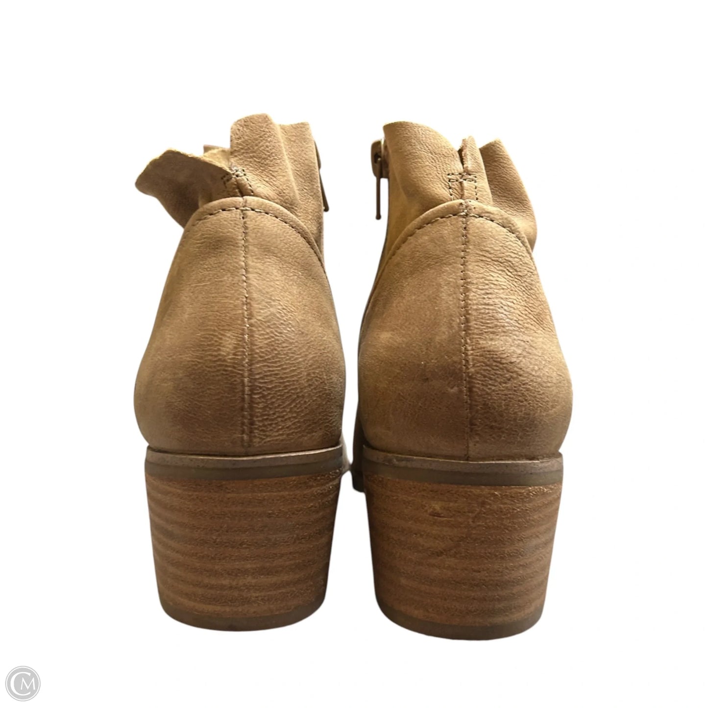 Boots Ankle Heels By Lucky Brand In Tan, Size: 9.5
