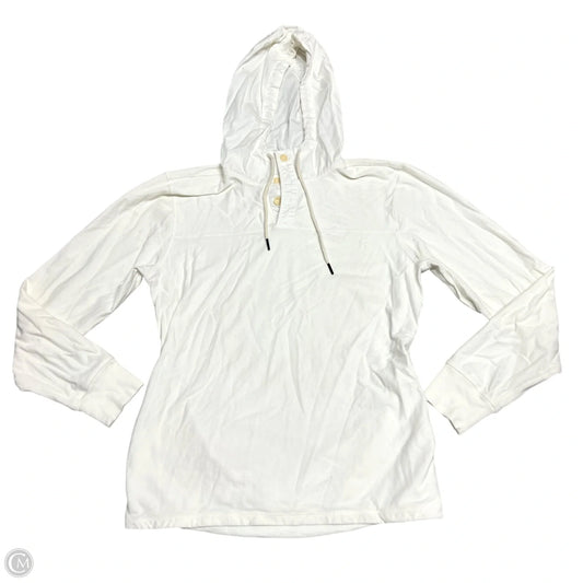 Sweatshirt Hoodie By Lucky Brand In Cream, Size: L