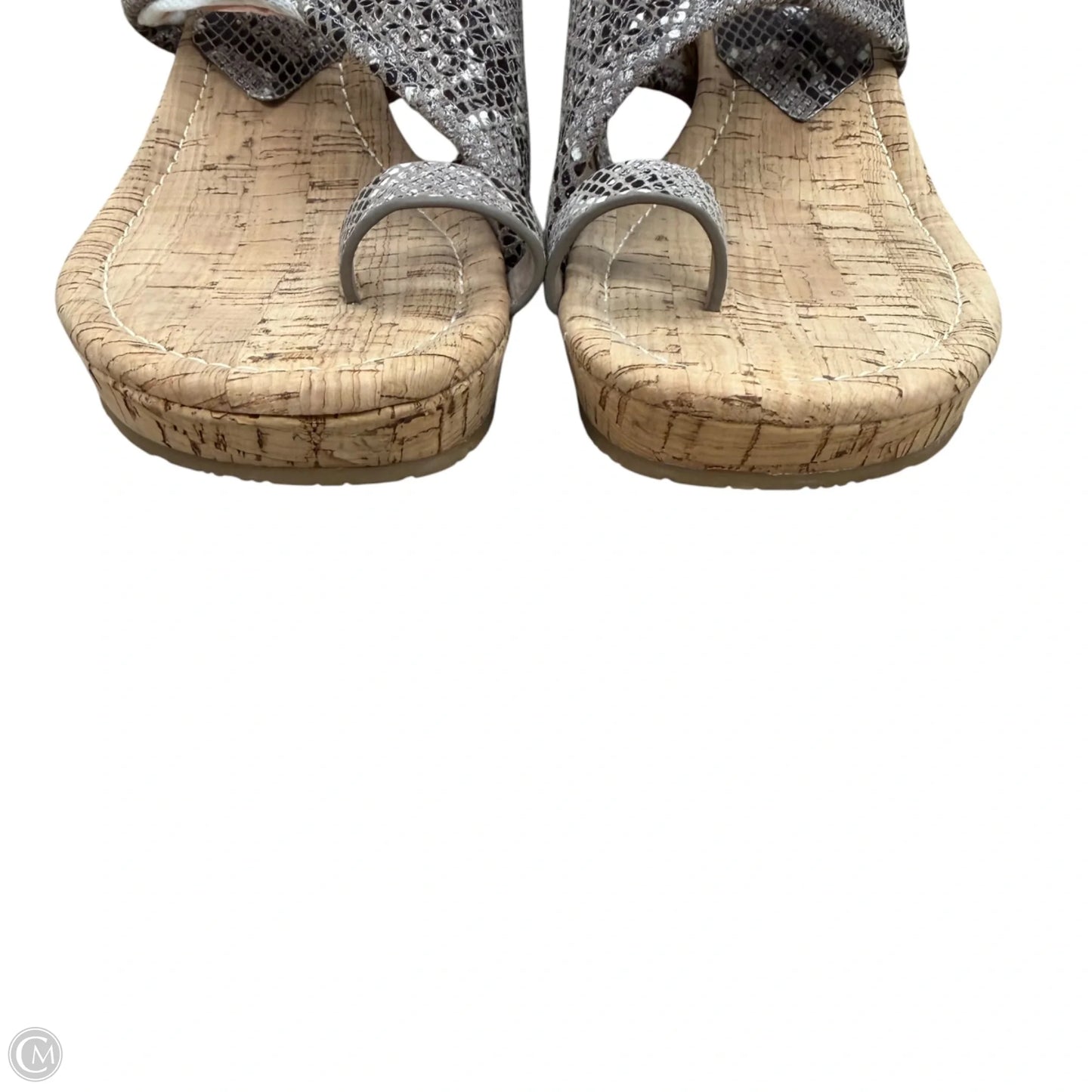 Sandals Heels Wedge By Donald Pliner In Taupe, Size: 7.5