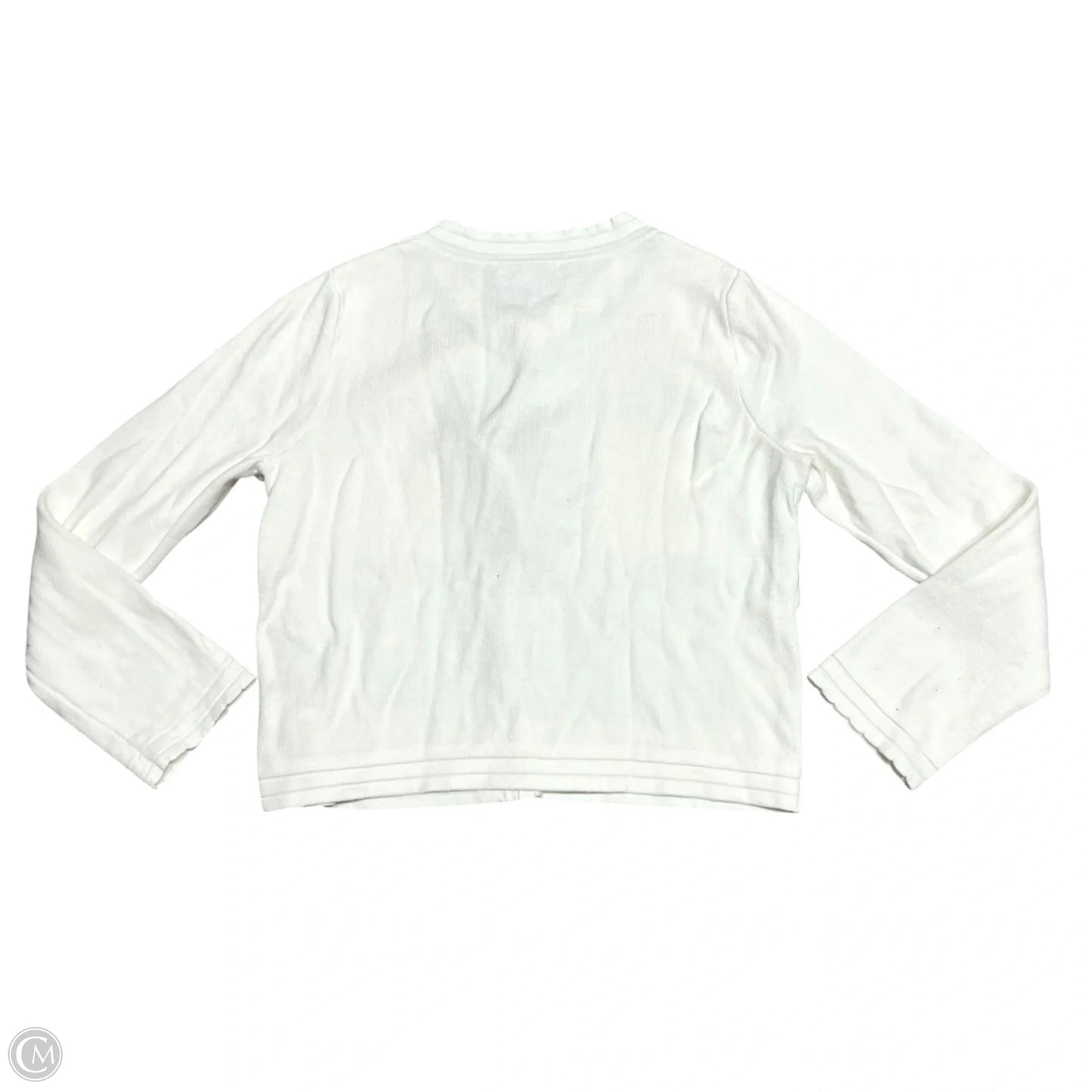 Sweater Cardigan By Free Assembly In Cream, Size: S