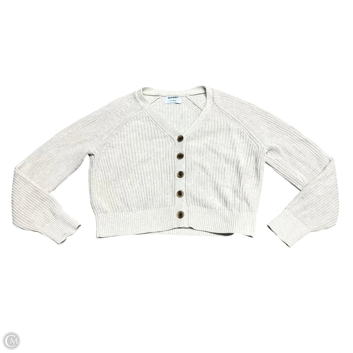 Sweater Cardigan By Old Navy In Tan, Size: S