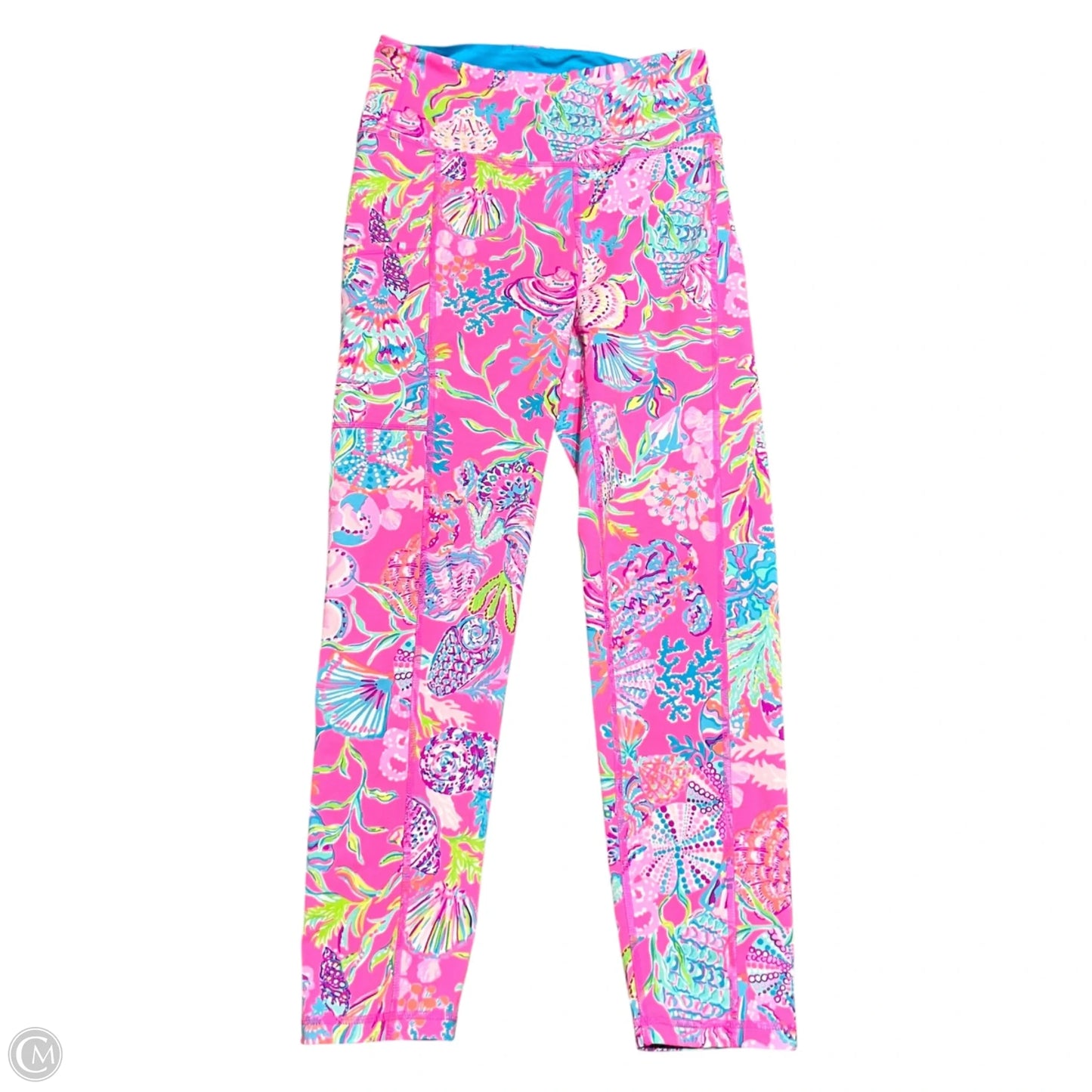 Pants Designer By Lilly Pulitzer In Blue & Pink, Size: 4