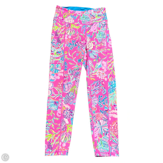 Pants Designer By Lilly Pulitzer In Blue & Pink, Size: 4