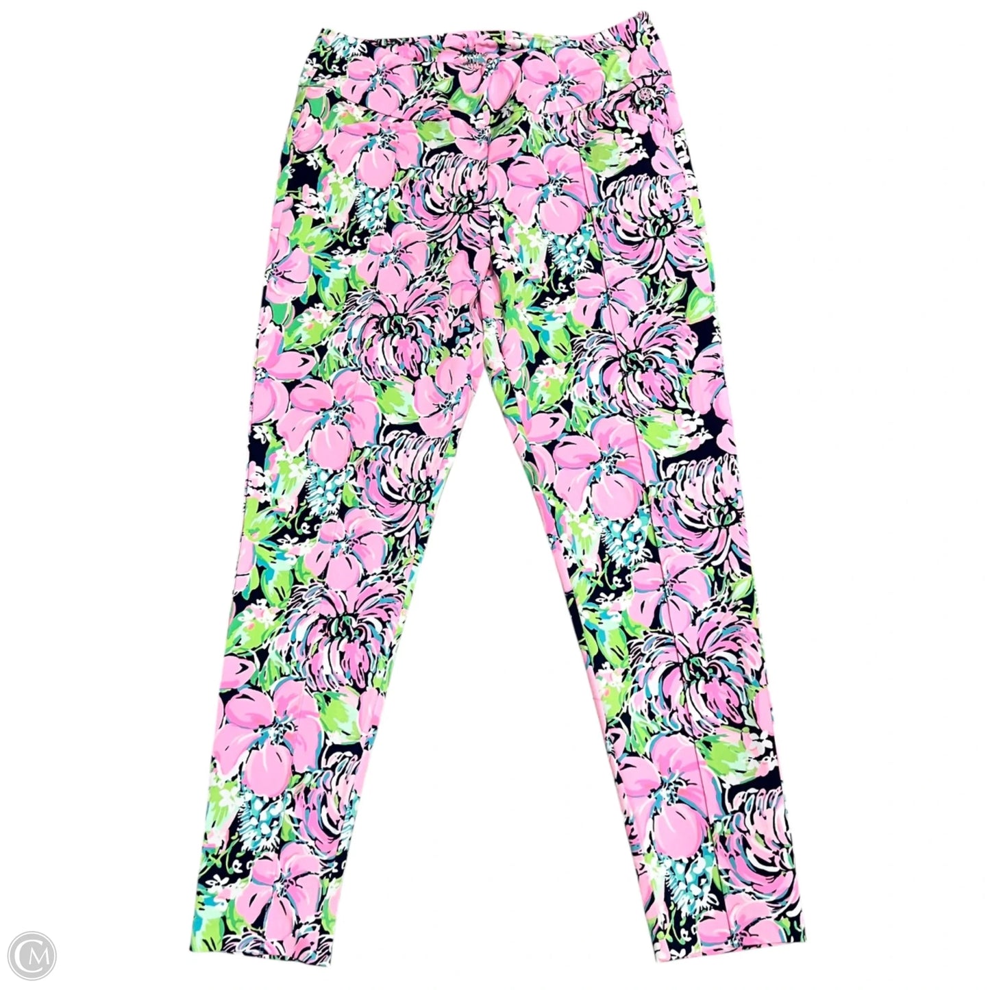 Pants Designer By Lilly Pulitzer In Blue & Pink, Size: 8