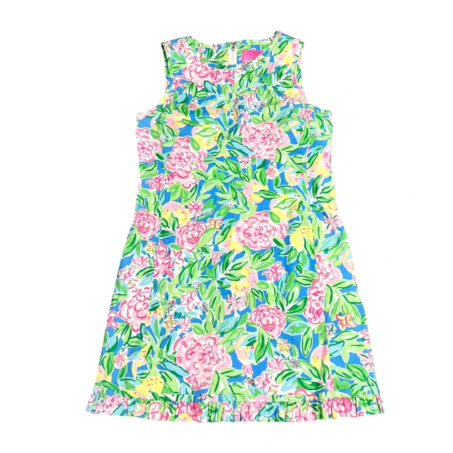 Dress Designer By Lilly Pulitzer In Green & Pink, Size: M