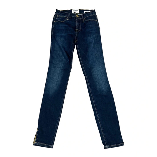 Jeans Skinny By Frame In Blue Denim, Size: 2
