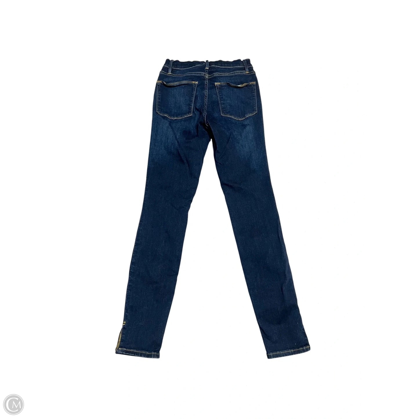 Jeans Skinny By Frame In Blue Denim, Size: 2