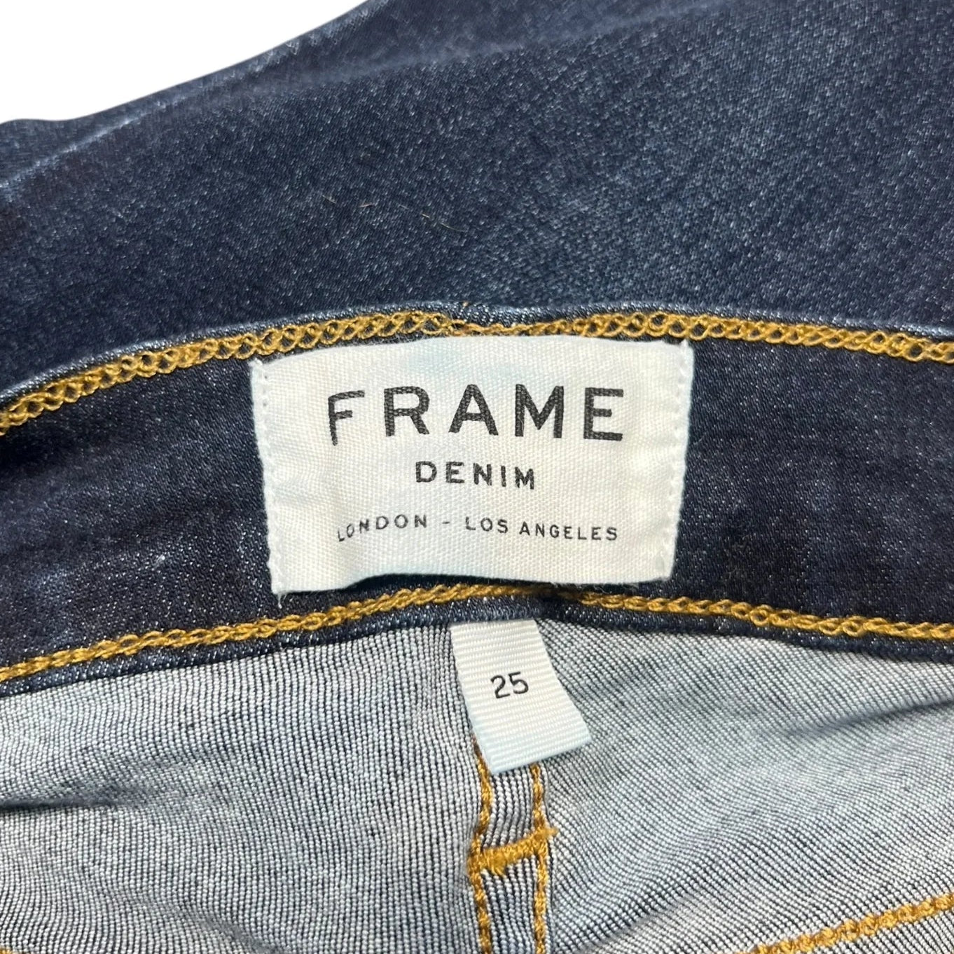 Jeans Skinny By Frame In Blue Denim, Size: 2