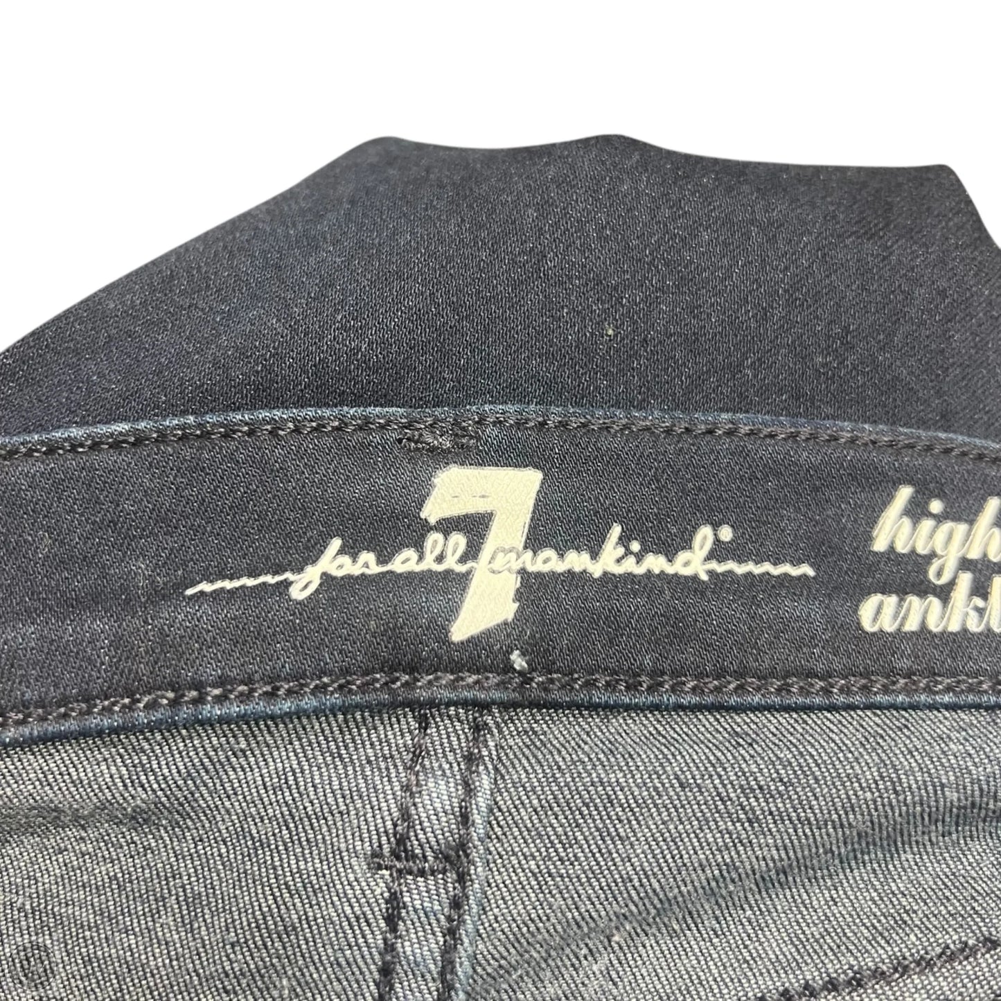 Jeans Skinny By 7 For All Mankind In Blue Denim, Size: 0