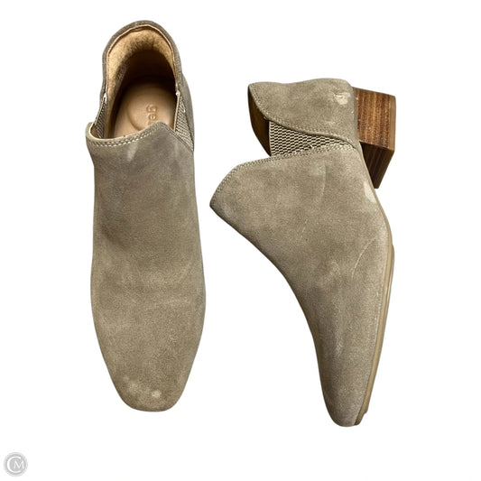 Boots Ankle Heels By Gentle Souls In Tan, Size: 8