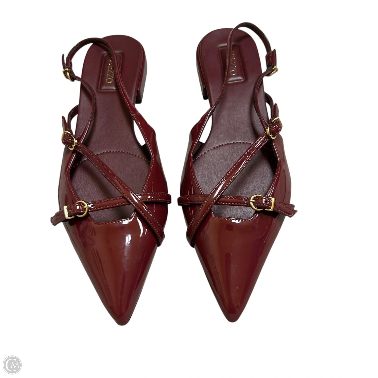 Shoes Flats By Arezzo In Maroon, Size: 8.5