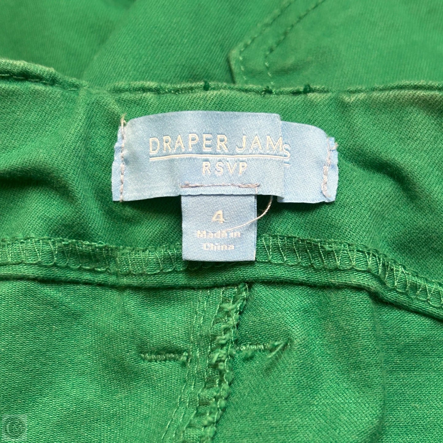 Jeans Wide Leg By Draper James In Green Denim, Size: 4