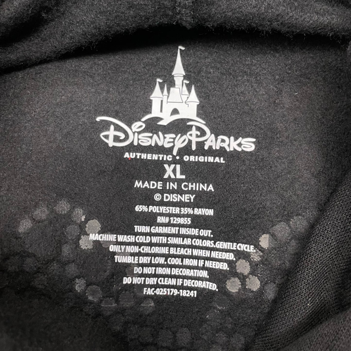 Sweatshirt Hoodie By Disney Store In Black, Size: Xl