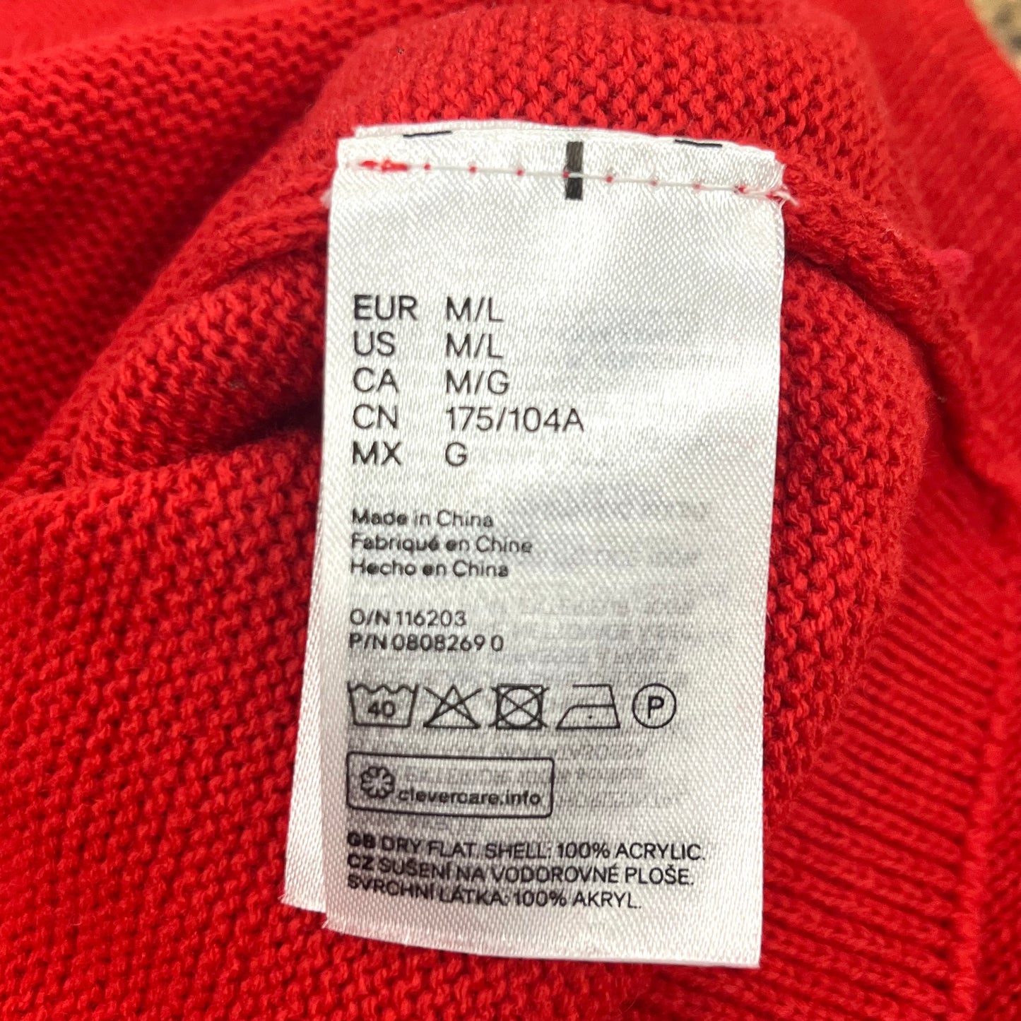 Sweater By Divided In Red, Size: M