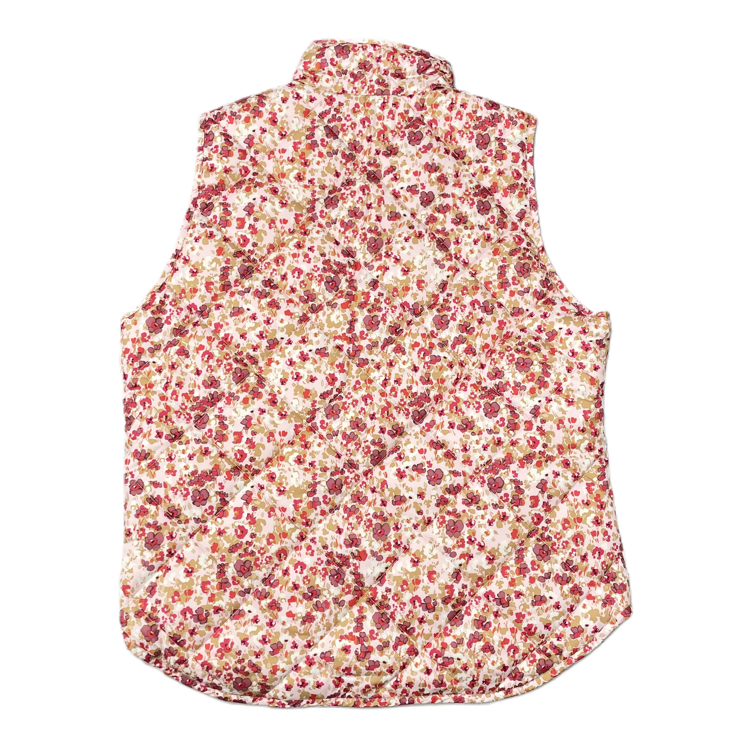 Vest Puffer & Quilted By J. Crew In Floral Print, Size: M