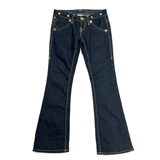 Blue Denim Jeans Boot Cut By True Religion, Size: 4