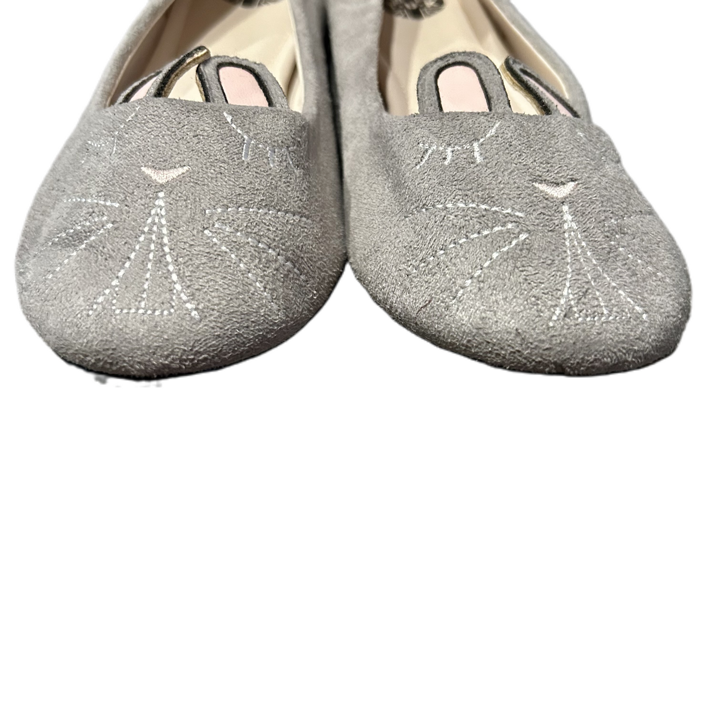 Grey Shoes Flats By Tuk Size: 10