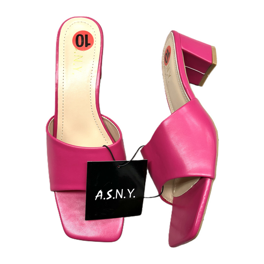Sandals Heels Block By Asny Size: 10