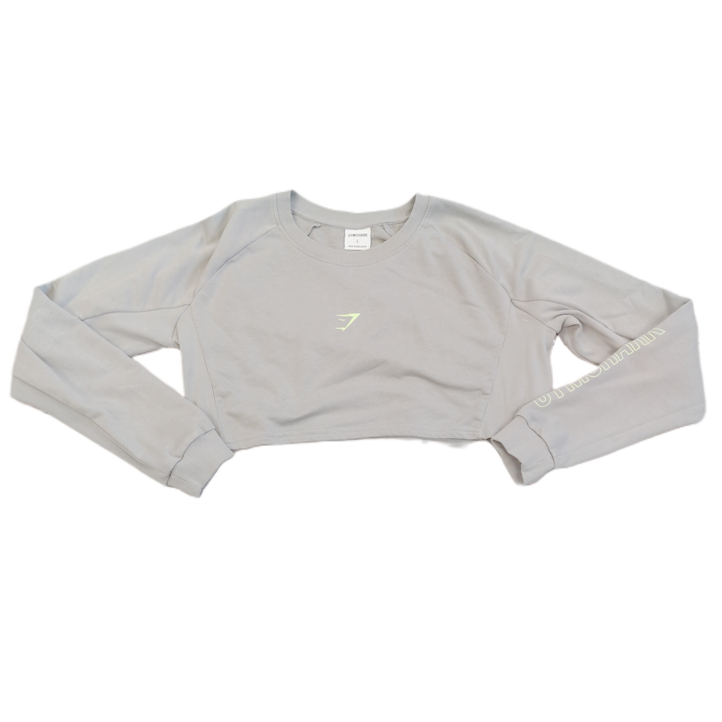 Grey Sweatshirt Crewneck By Gym Shark, Size: L