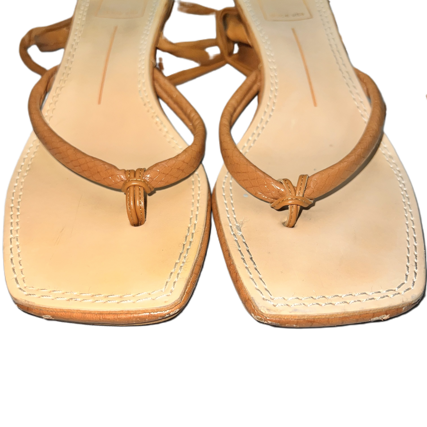 Tan Sandals Heels Block By Dolce Vita, Size: 7.5