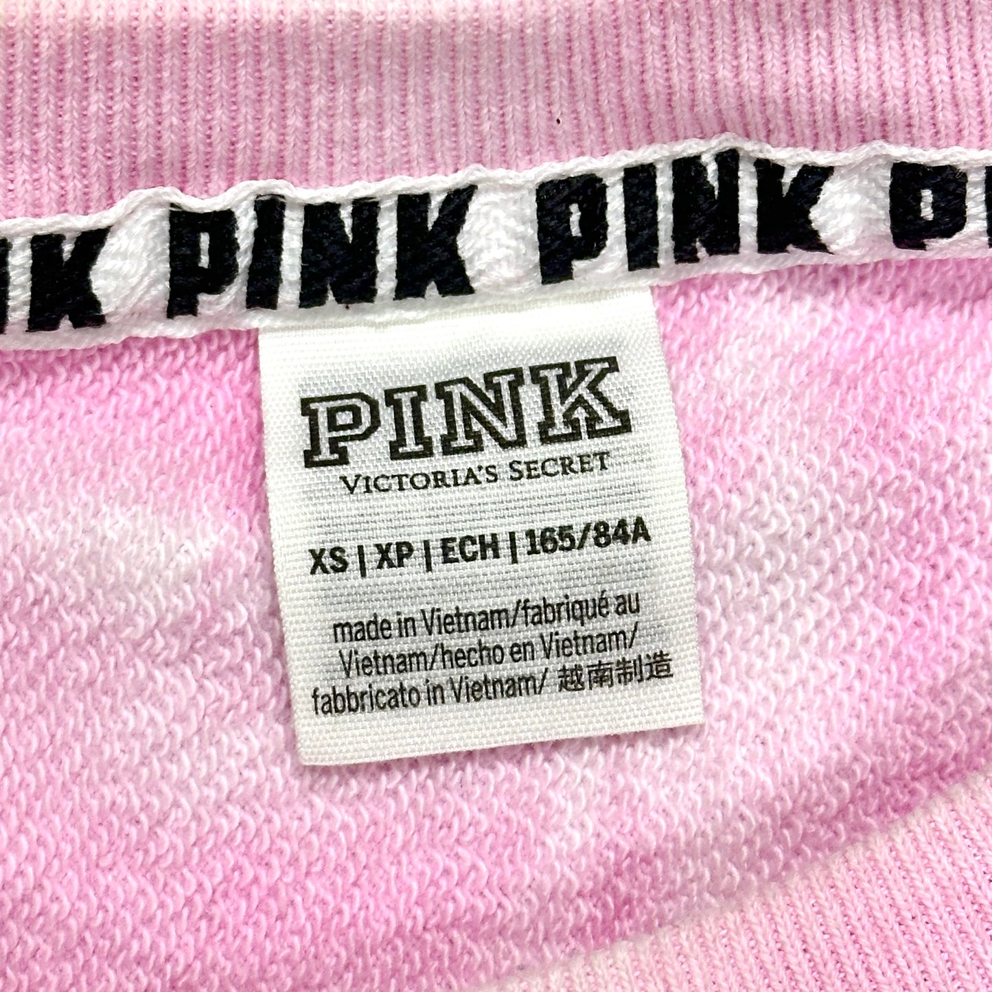 Sweatshirt Crewneck By Pink In Tie Dye, Size: Xs