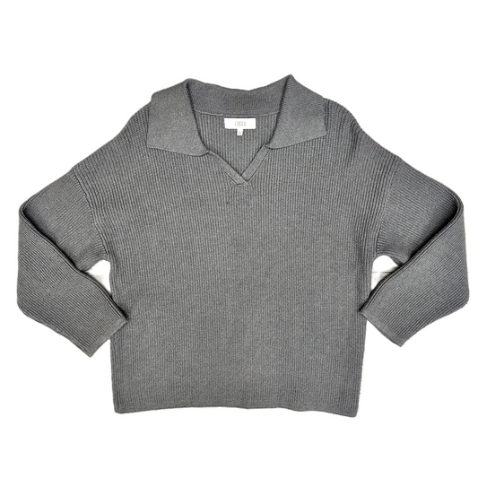 Sweater By Lucca In Grey, Size: L