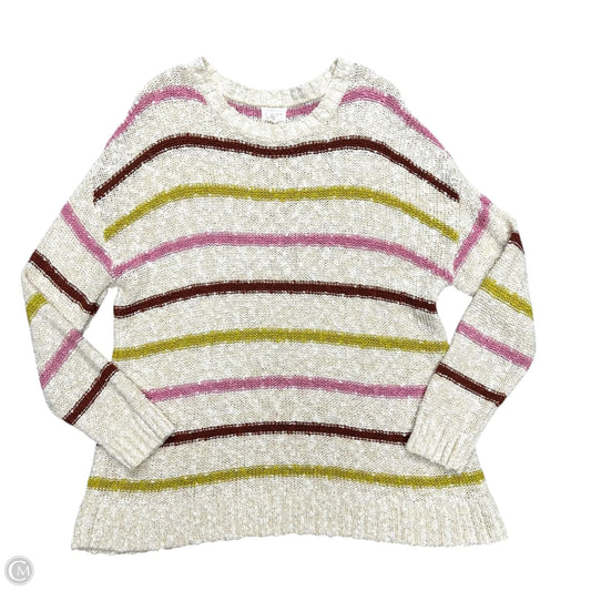 Sweater By Caslon In Striped Pattern, Size: 1x
