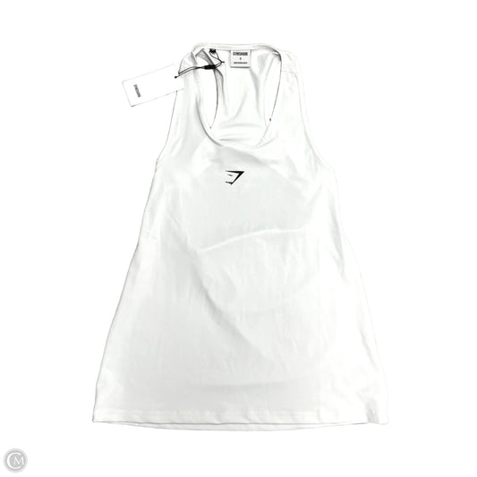 Athletic Tank Top By Gym Shark In White, Size: S