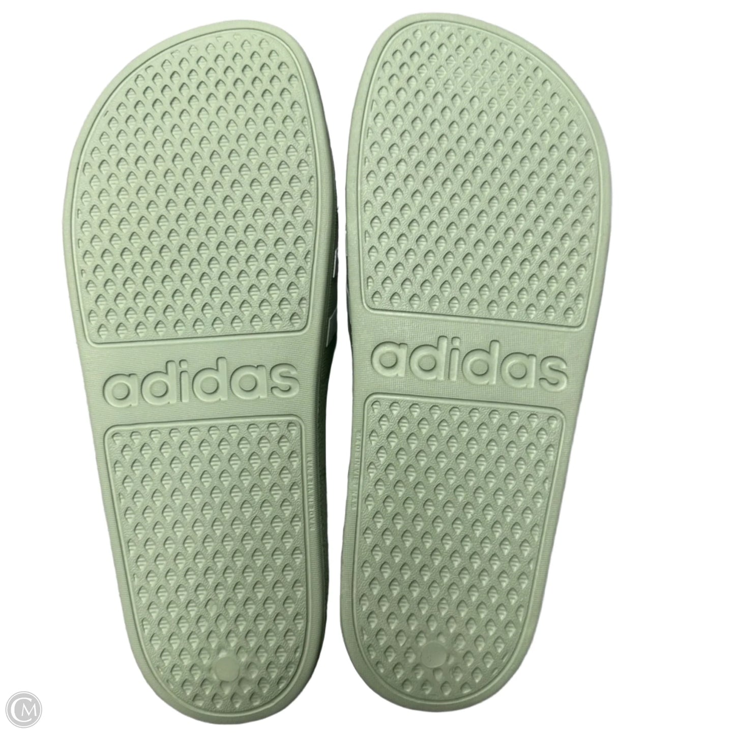 Sandals Sport By Adidas In Green & White, Size: 11